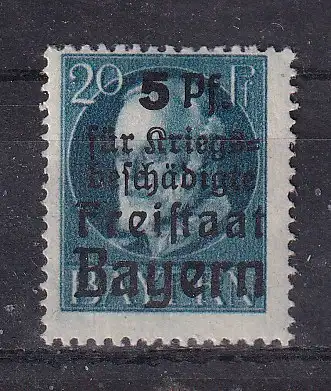 Altdeutschland Bayern  Nr 173 A Falz / Gummimängel / *