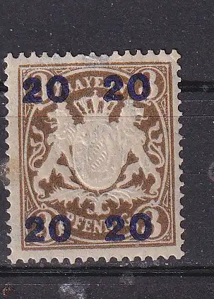 Altdeutschland Bayern  Nr 177 Falz / Gummimängel / *