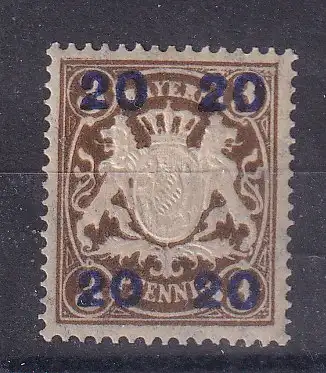 Altdeutschland Bayern  Nr 177 Falz / Gummimängel / *