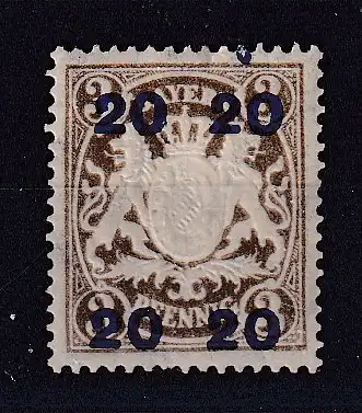 Altdeutschland Bayern  Nr 177 Falz / Gummimängel / *