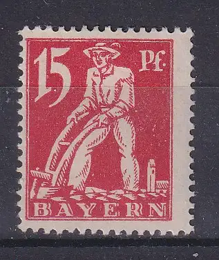 Altdeutschland Bayern  Nr 180 Falz / Gummimängel / *