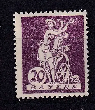 Altdeutschland Bayern  Nr 181 Falz / Gummimängel / *