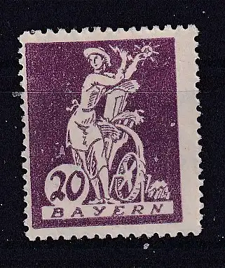 Altdeutschland Bayern  Nr 181 Falz / Gummimängel / *