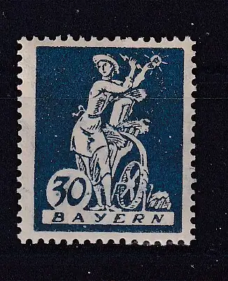 Altdeutschland Bayern  Nr 182 Falz / Gummimängel / *