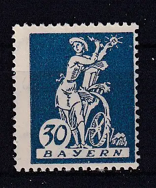Altdeutschland Bayern  Nr 182 Falz / Gummimängel / *