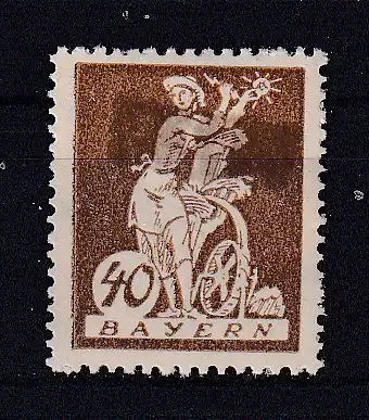 Altdeutschland Bayern  Nr 183 Falz / Gummimängel / *