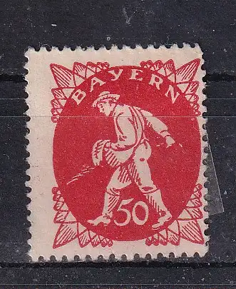 Altdeutschland Bayern  Nr 184 Falz / Gummimängel / *