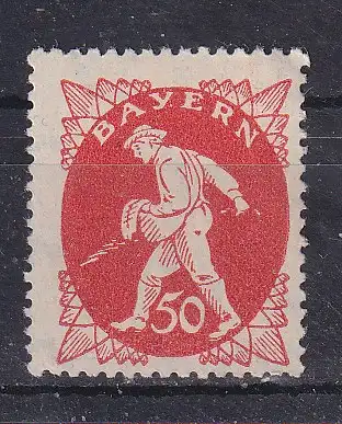 Altdeutschland Bayern  Nr 184 Falz / Gummimängel / *