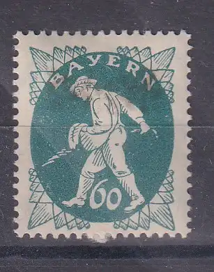 Altdeutschland Bayern  Nr 185 Falz / Gummimängel / *