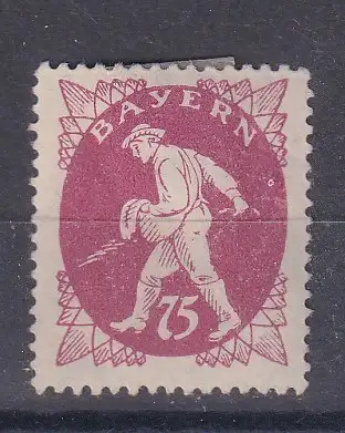 Altdeutschland Bayern  Nr 186 Falz / Gummimängel / *