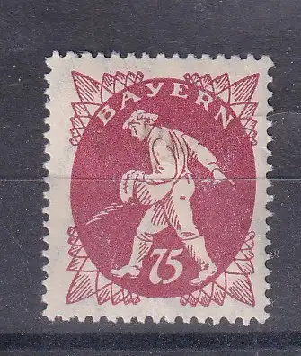 Altdeutschland Bayern  Nr 186 Falz / Gummimängel / *