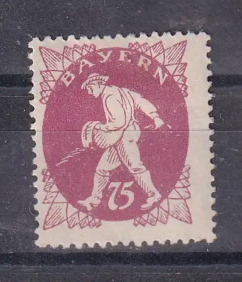 Altdeutschland Bayern  Nr 186 Falz / Gummimängel / *