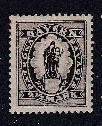 Altdeutschland Bayern  Nr 190 Falz / Gummimängel / *