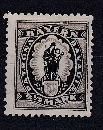 Altdeutschland Bayern  Nr 190 Falz / Gummimängel / *