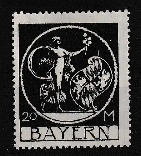 Altdeutschland Bayern  Nr 195 Falz / Gummimängel / *