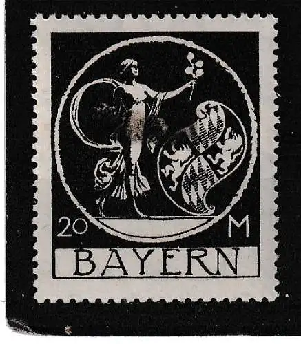 Altdeutschland Bayern  Nr 195 Falz / Gummimängel / *