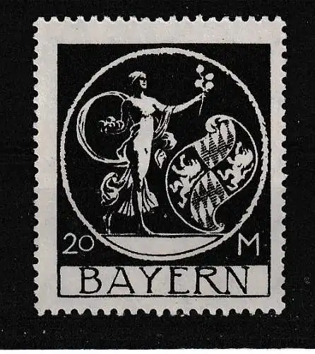 Altdeutschland Bayern  Nr 195 Falz / Gummimängel / *