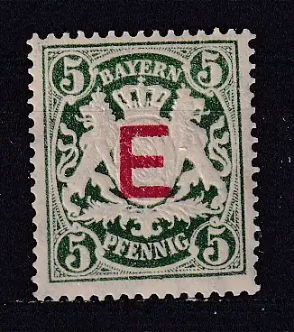 Altdeutschland Bayern Dienstmarken  Nr 2 Falz / Gummimängel / *