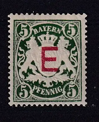 Altdeutschland Bayern Dienstmarken  Nr 2 Falz / Gummimängel / *