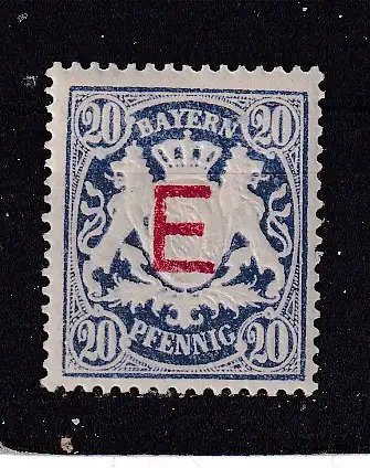 Altdeutschland Bayern Dienstmarken  Nr 4 Falz / Gummimängel / *