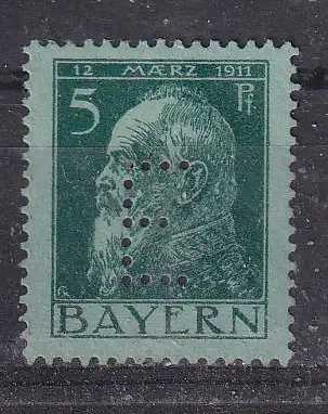 Altdeutschland Bayern Dienstmarken  Nr 7 Falz / Gummimängel / *