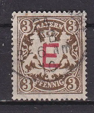 Altdeutschland Bayern Dienstmarken  Nr 1 Falz / Gummimängel / *