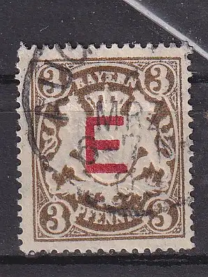 Altdeutschland Bayern Dienstmarken  Nr 1 Falz / Gummimängel / *