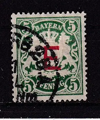 Altdeutschland Bayern Dienstmarken  Nr 2 Falz / Gummimängel / *