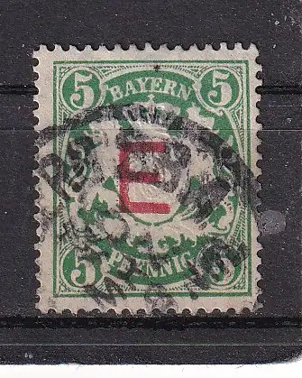 Altdeutschland Bayern Dienstmarken  Nr 2 Falz / Gummimängel / *