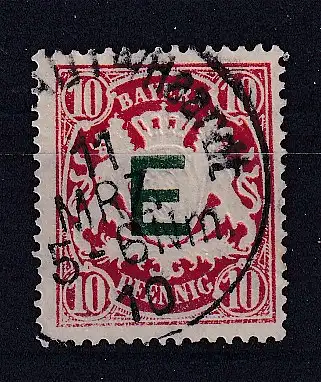 Altdeutschland Bayern Dienstmarken  Nr 3 Falz / Gummimängel / *