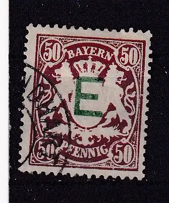 Altdeutschland Bayern Dienstmarken  Nr 5 Falz / Gummimängel / *