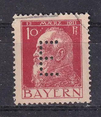 Altdeutschland Bayern Dienstmarken  Nr 8 Falz / Gummimängel / *