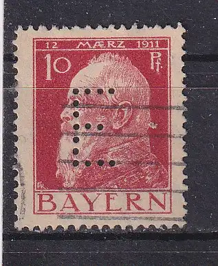 Altdeutschland Bayern Dienstmarken  Nr 8 Falz / Gummimängel / *