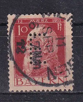 Altdeutschland Bayern Dienstmarken  Nr 8 Falz / Gummimängel / *