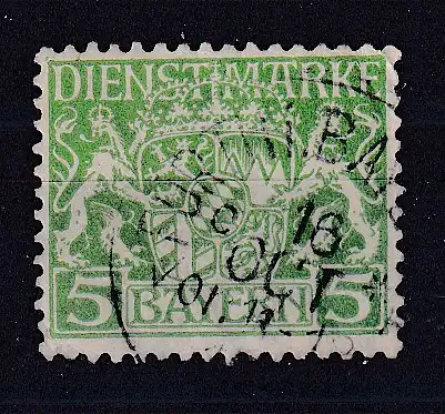 Altdeutschland Bayern Dienstmarken  Nr 17 Gestempelt (Posten)