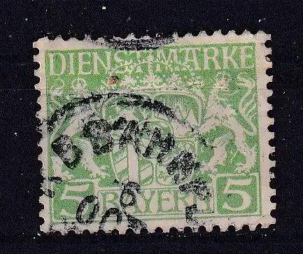 Altdeutschland Bayern Dienstmarken  Nr 17 Gestempelt (Posten)