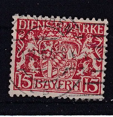 Altdeutschland Bayern Dienstmarken  Nr 19 Gestempelt (Posten)