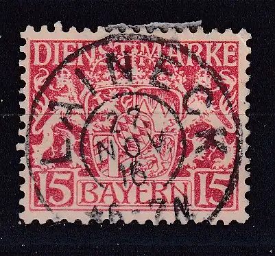 Altdeutschland Bayern Dienstmarken  Nr 19 Gestempelt (Posten)
