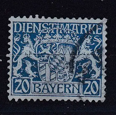 Altdeutschland Bayern Dienstmarken  Nr 20 Gestempelt (Posten)