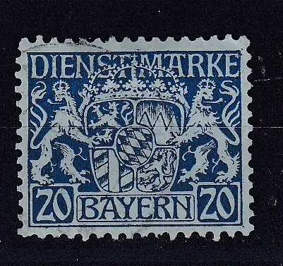 Altdeutschland Bayern Dienstmarken  Nr 20 Gestempelt (Posten)
