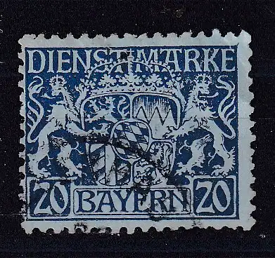 Altdeutschland Bayern Dienstmarken  Nr 20 Gestempelt (Posten)