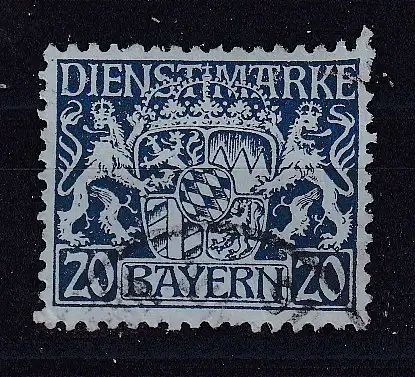 Altdeutschland Bayern Dienstmarken  Nr 20 Gestempelt (Posten)