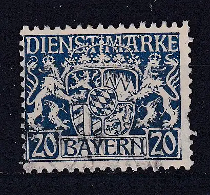 Altdeutschland Bayern Dienstmarken  Nr 28 Gestempelt (Posten)