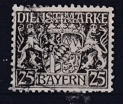 Altdeutschland Bayern Dienstmarken  Nr 21 Gestempelt (Posten)