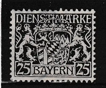 Altdeutschland Bayern Dienstmarken  Nr 21 Gestempelt (Posten)