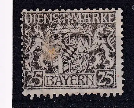 Altdeutschland Bayern Dienstmarken  Nr 21 Gestempelt (Posten)