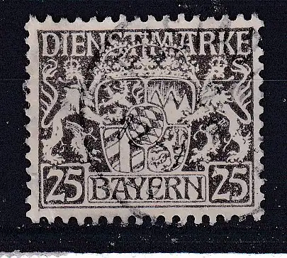 Altdeutschland Bayern Dienstmarken  Nr 21 Gestempelt (Posten)