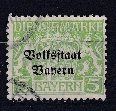 Altdeutschland Bayern Dienstmarken  Nr 31 Gestempelt (Posten)
