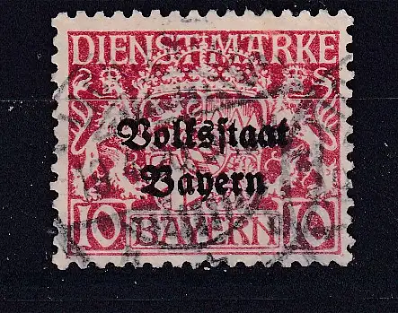 Altdeutschland Bayern Dienstmarken  Nr 33 Gestempelt (Posten)