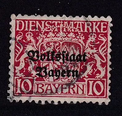 Altdeutschland Bayern Dienstmarken  Nr 33 Gestempelt (Posten)